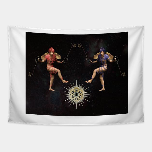 Space Dancer Tapestry by Loveday101