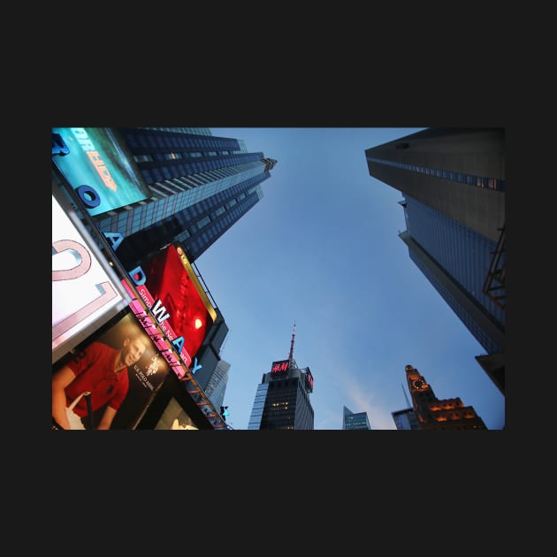 The lights of Times Square at twilight, NYC by Reinvention