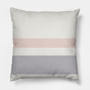 A sensational dough of Alabaster, Grey, Gray (X11 Gray) and Lotion Pink stripes. Pillow