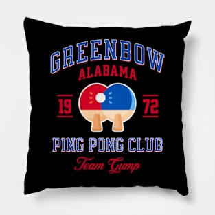 Greenbow Alabama Ping Pong Club Pillow