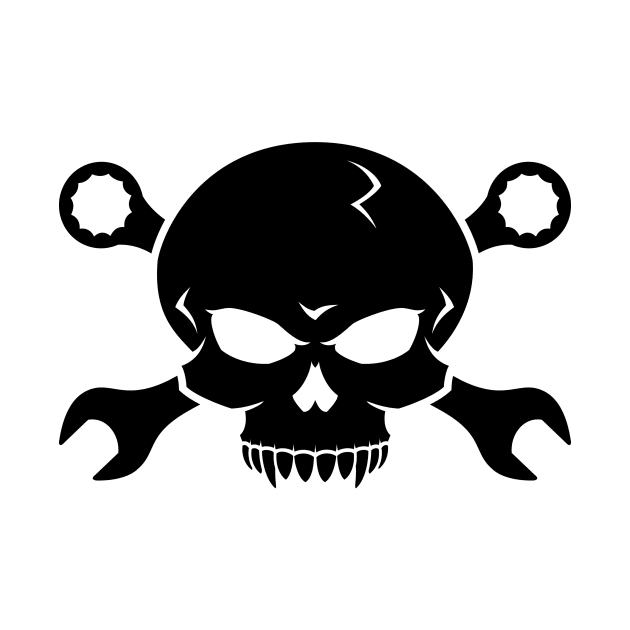 Skull 'n' Tools - Screw Pirate 2 (black) by GetThatCar