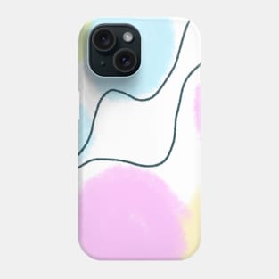 Colorful watercolor abstract texture Phone Case