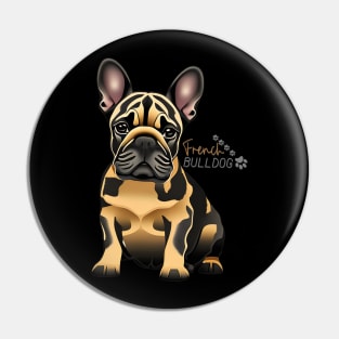 The most popular breed in the USA - the French Bulldog. Merle Pin