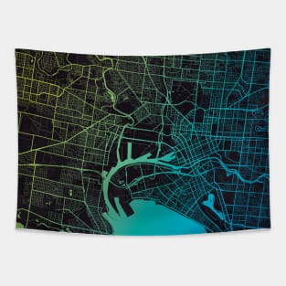 Melbourne Map Tapestry