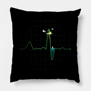 Living in a Heartbeat Pillow