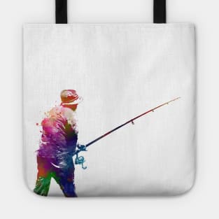 Fishing sport art #fishing Tote