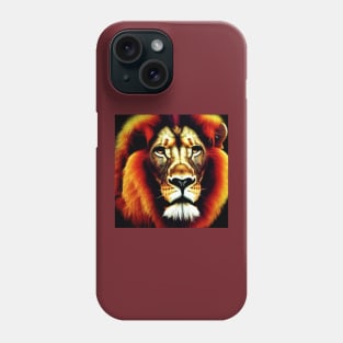 Retro lion head Phone Case