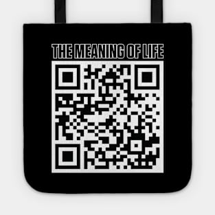 The Meaning Of Life QR Code Tote