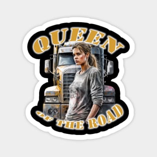 Queen of the Road truck driver Magnet