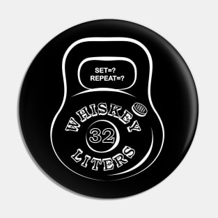 Whiskey heavy liters outline Pin