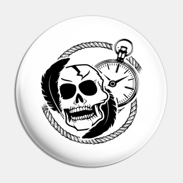 Memento Mori Skull Pin by A-Buddies