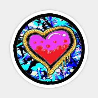 love Heart Art by LowEndGraphics Magnet