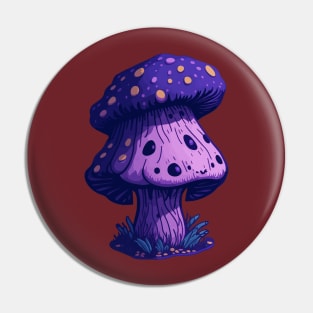 Purple Shroom Pin