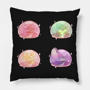 Colourful set of jelly dessert Pillow