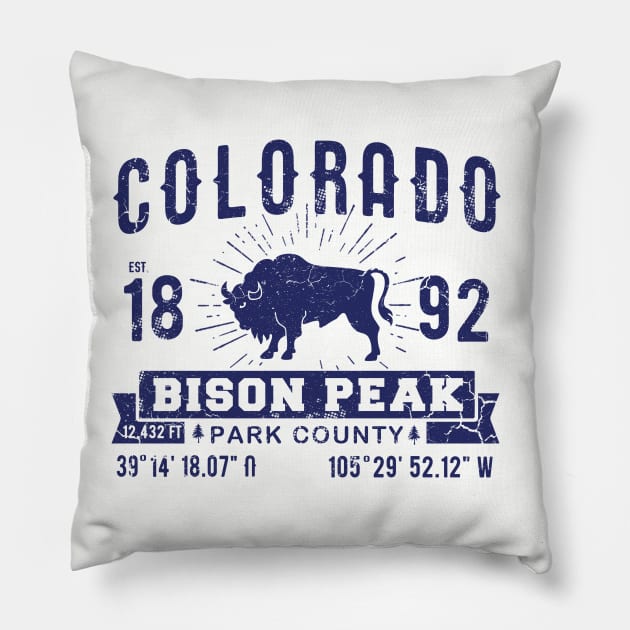 Colorado Bison Peak Pillow by E