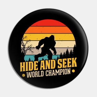 Hide and Seek World Champion Pin