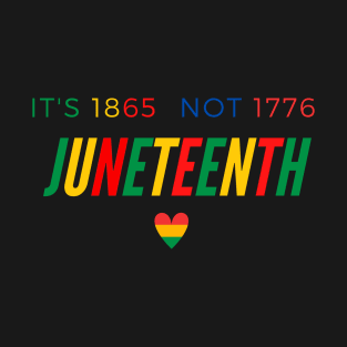 Its 1865 not 1776 Juneteenth T-Shirt