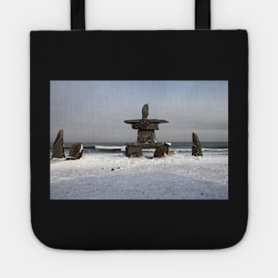 Inuit Inukshuk on Hudson Bay Tote