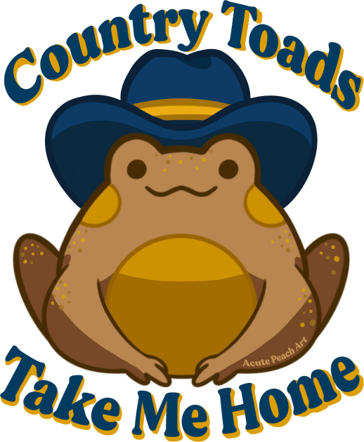 Country Toads Take Me Home Kids T-Shirt by Acute Peach Art