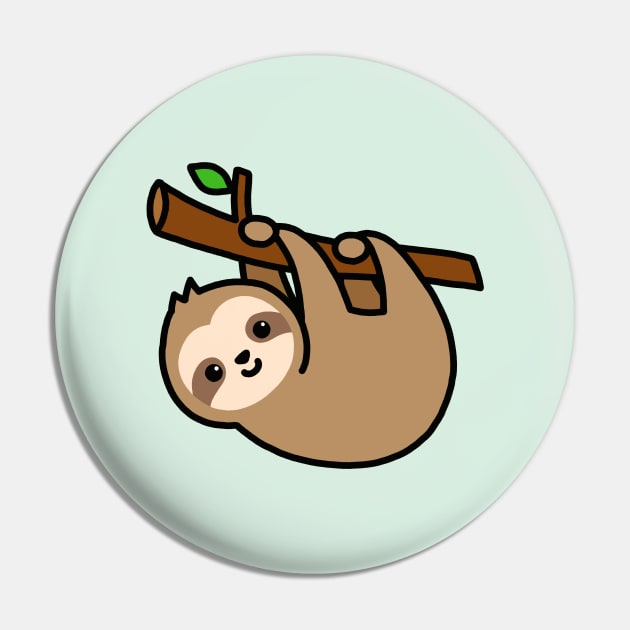 Sloth Pin by littlemandyart