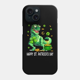 Happy St Patricks Day Dinosaur Phone Case