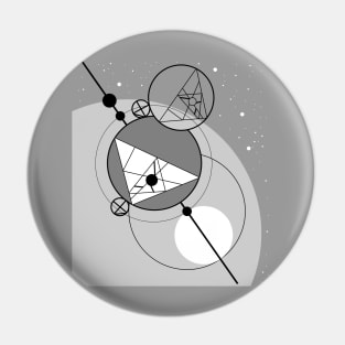 Abstract geometrical figures, astronomy concept Pin