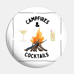 Glamping Lifestyle: Camping and Cocktails Pin