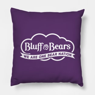 Bluff Bears - Cherokee Bluff spiritwear, Care Bear inspired design Pillow