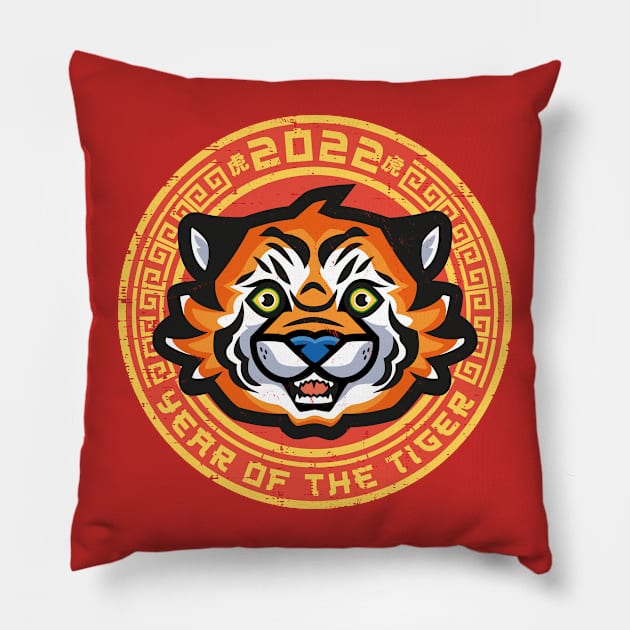 Year of the tiger Pillow by redwane