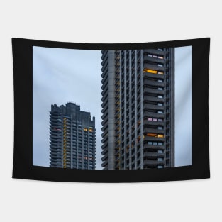 Barbican building at twilight Tapestry