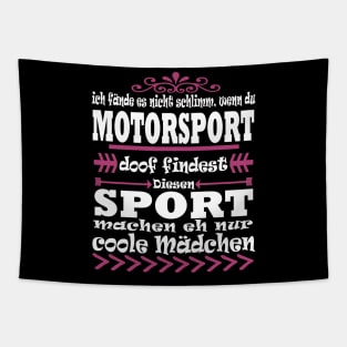 Motorsport Mädchen Motorrad Bike Geschenk Tapestry