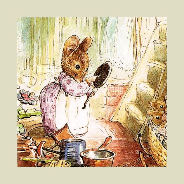 “Mrs Mouse Cleans Pots and Pans” by Beatrix Potter by PatricianneK