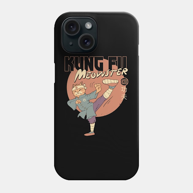 Kung Fu Meowster Phone Case by Vincent Trinidad Art