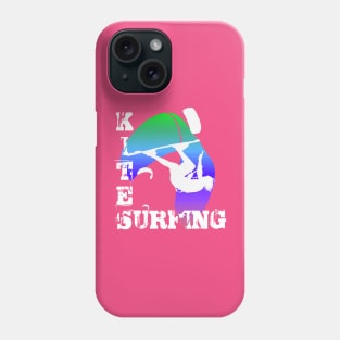 Kite Surfing WIth Freestyle Kitesurfer And Kite 16 Phone Case