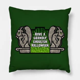 Gargoyle Halloween Greeting Pillow