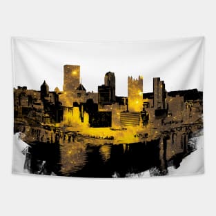 Pittsburgh Skyline Nebula Tapestry