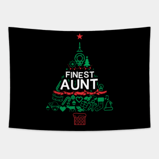 Finest Aunt Gift - Xmas Tree - Christmas Tapestry