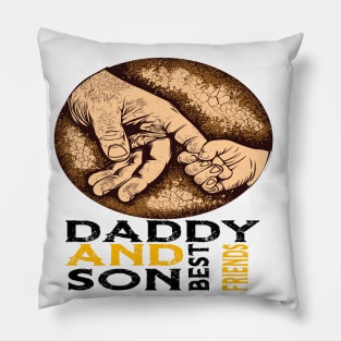 daddy and son best friends Pillow