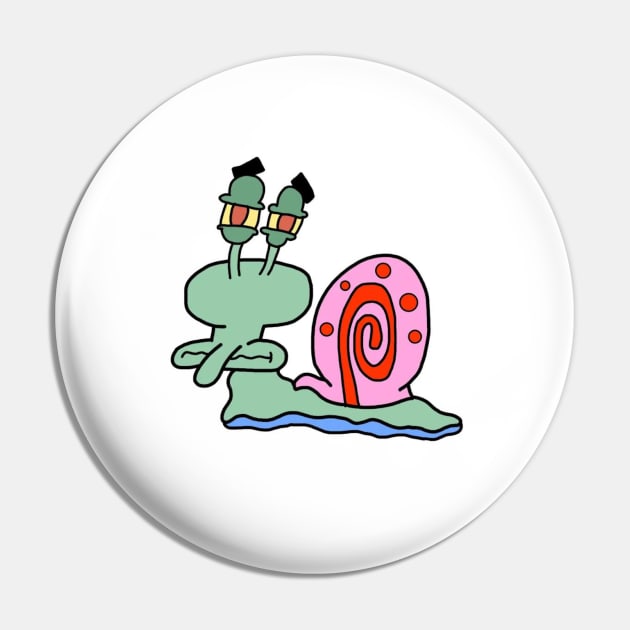 Squidward Snail Pin by mushriah333