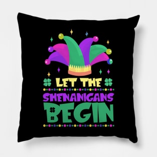 Mardi Gras Style Let The Shenanigans Begin Pillow