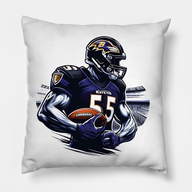 Baltimore Ravens 004 Pillow by romancenemy