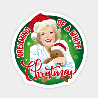 White Christmas Magnet