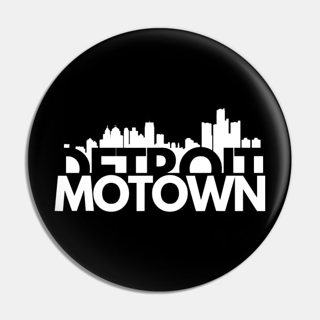 detroit Motown Pin by luckyboystudio