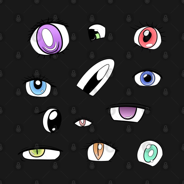 Anime Inspired Eyes Pattern by LaurenPatrick