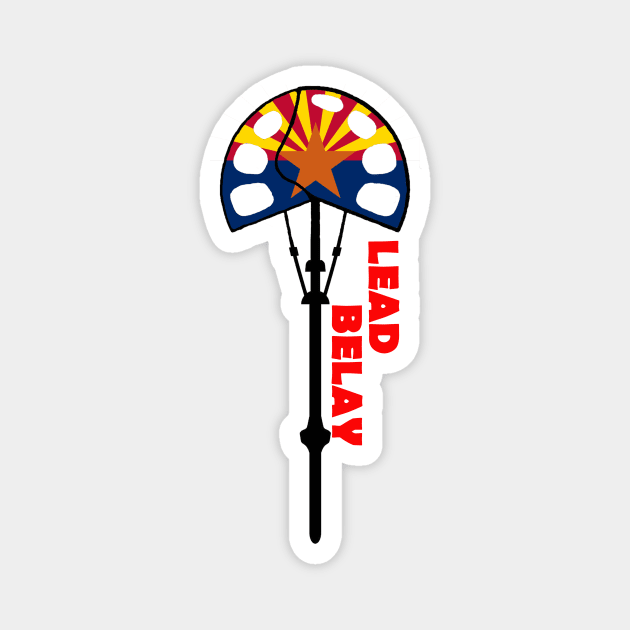 Lead Belay Arizona Magnet by LeadBelayAZ