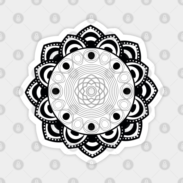 Mandala Edition - In Bloom Magnet by Hounds_of_Tindalos