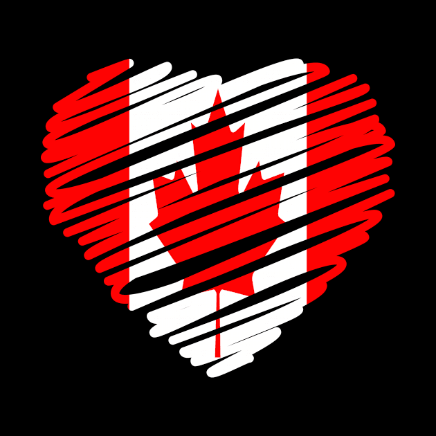 Canadian Heart Flag by dk08