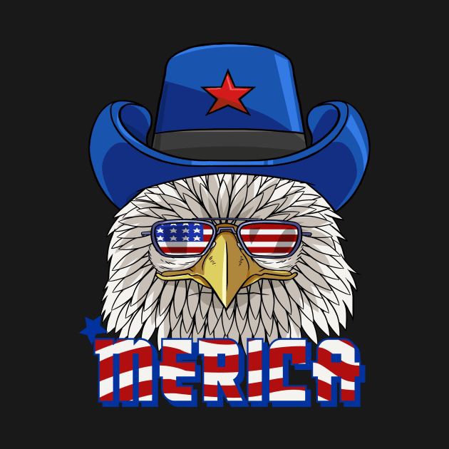 Merica Bald Eagle 4th Of July by Noseking