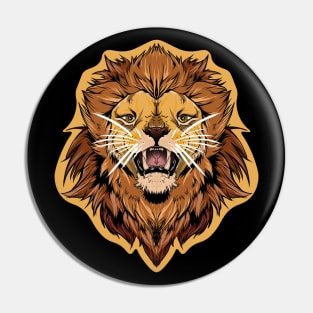 illustrated LION PRIDE series (with eye colour trim) Pin