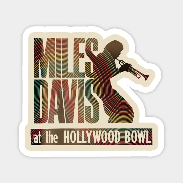 miles davis silhouette Magnet by HAPPY TRIP PRESS